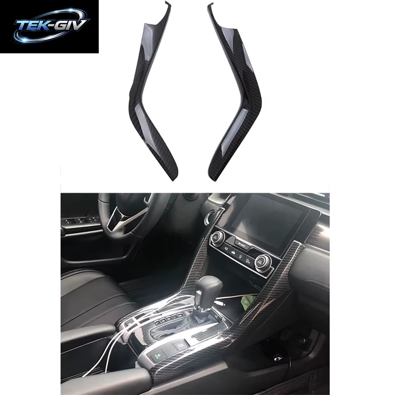 Carbon Fiber Gear Shift Panel Abdeckung Trim Für Honda Civic 10Th 2016 2017 2018 2019 2020 2021