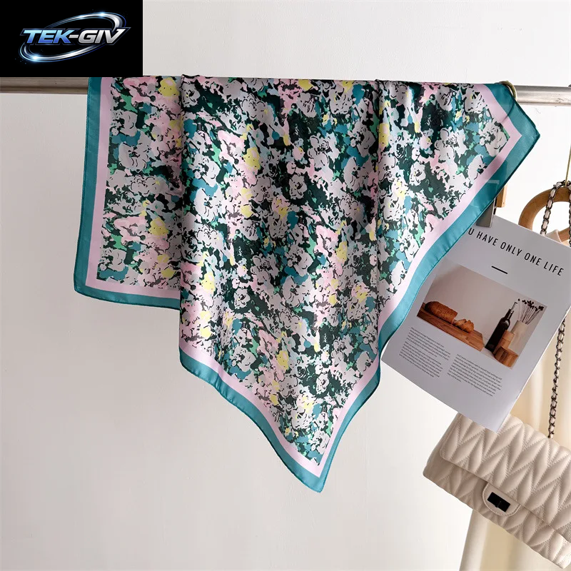 Luxus Neue Gedruckt Schals Frauen Seidenschal Frühling Und Sommer Blumen Dekorationen Kleine Krawatten Haarbänder Taschen Großhandel