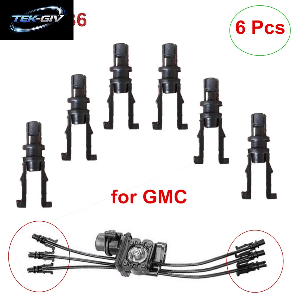6PCS GB5-136 Clip Für GMC Vortec Spider Kraftstoff Injektor Reparatur Service Kit Für Chevrolet 4,3 L 1992-1995 Für AY-P3071