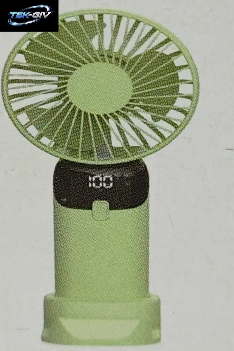 USB Mini-Handventilator Mit Starkem Wind, Tragbar, Leise, Wiederaufladbar, Desktop-Luftkühler Mit Telefonhalter, Kühlventilator Für Reisen Im Freien