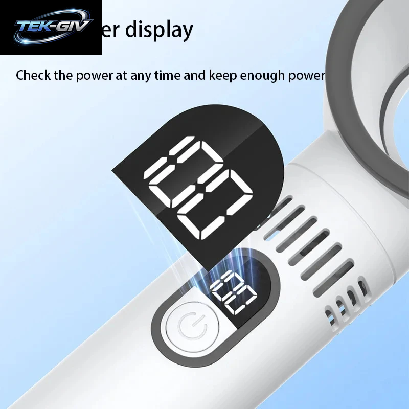 Lenovo Mini Handventilator 100 Geschwindigkeiten Turbo-Windpistole USB Wiederaufladbar Tragbares Outdoor-Kühlgerät 2026 Neu