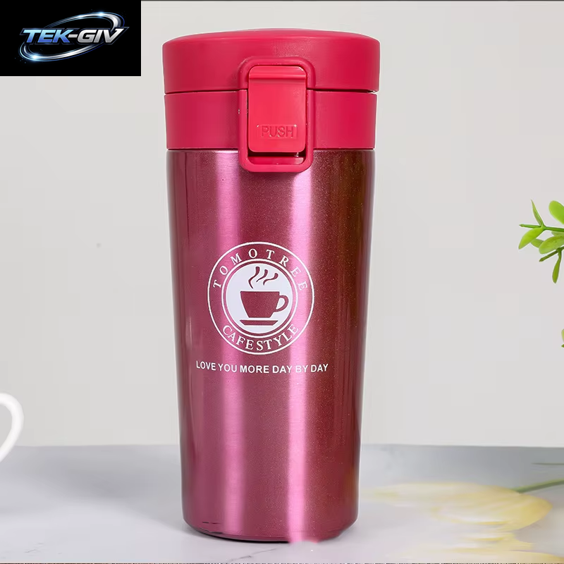0,5 L Thermobecher, Doppelwandig, Edelstahl 304, Kaffeetasse, Isolierflasche, Thermoskanne, Wasserflasche, Tee, Kaffee, Auslaufsicherer Thermosbecher