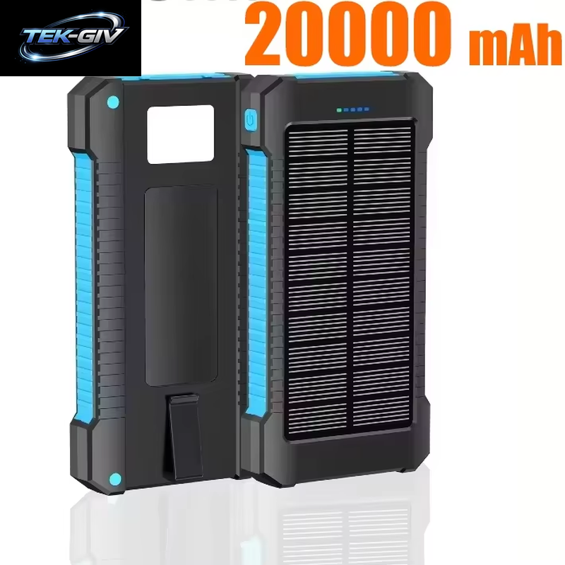 Xiaomi 500000 Mah Wasserdichte Outdoor Solar Power Bank Dual USB Reise Tragbare Solar Telefon Ladegerät Solar Powerbanks Für Camping