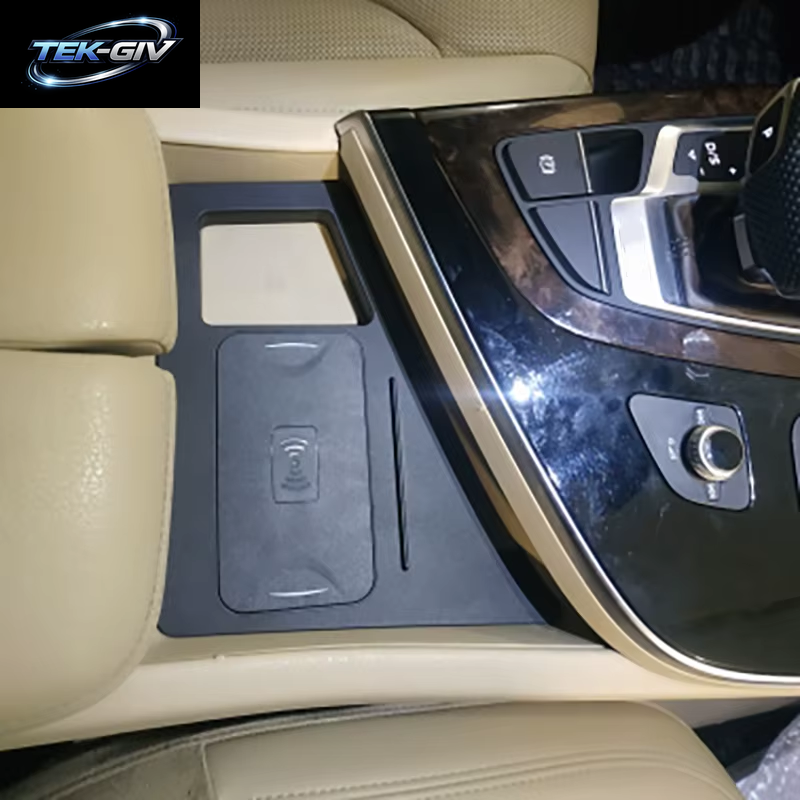 15 W Kabelloses Auto-Ladegerät Für Die Mittelkonsole, Handy-Ladegerät, Schnellladeplatte, Ladehalter Für Audi Q7 2016 2017 2018 2019