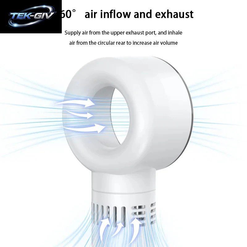 Lenovo Mini Handventilator 100 Geschwindigkeiten Turbo-Windpistole USB Wiederaufladbar Tragbares Outdoor-Kühlgerät 2026 Neu
