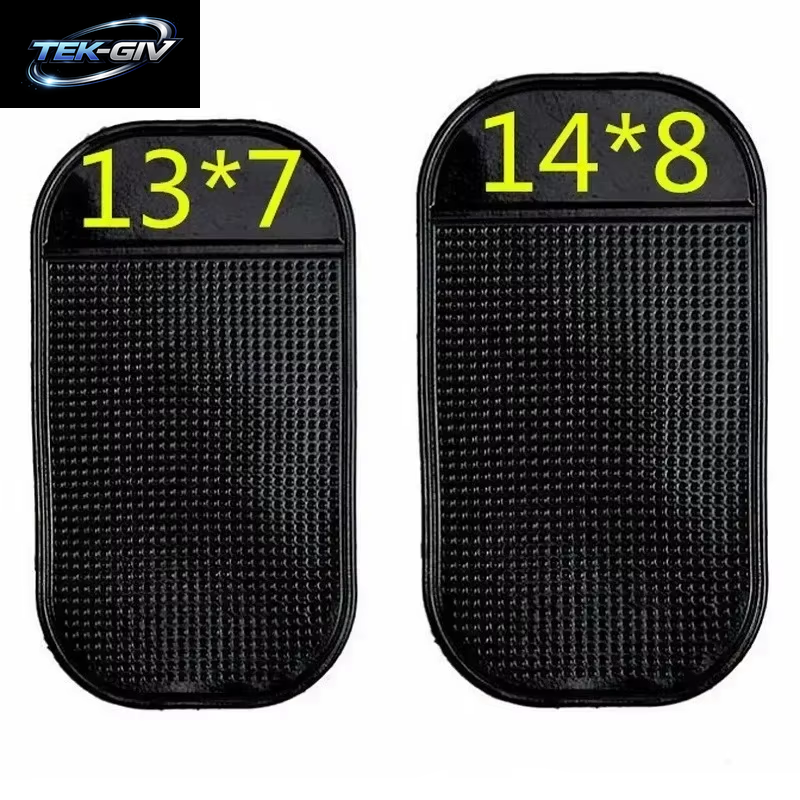 Schwarze Rutschfeste Silikon-Auto-Matte, Magisches Rutschfestes, Rutschfestes Pad, Armaturenbrett, Klebriges Armaturenbrett, Selbstklebende Handy-Handy-Halterung