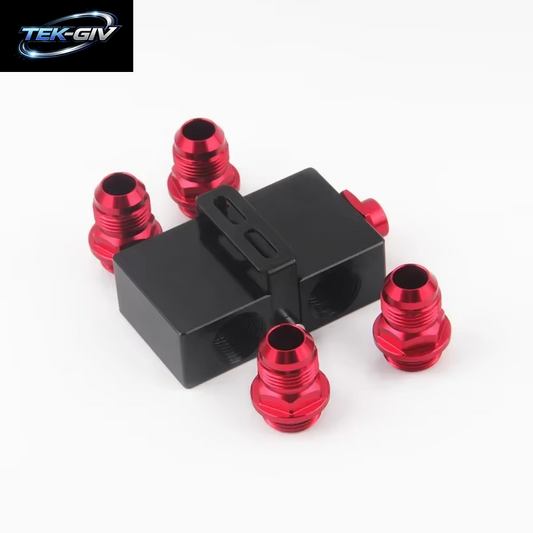 AN10 Ölfilter-Sandwich-Adapter Mit Inline-Thermostat – Adapter Zur Überwachung Der Öldrucküberwachung Im Automobilbereich