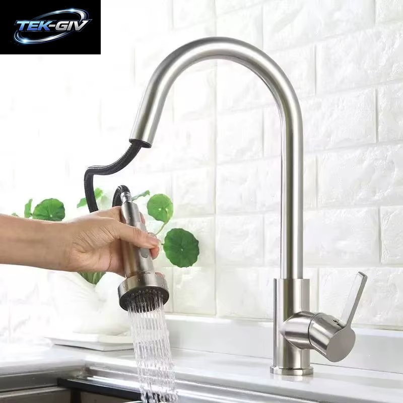Ersatz-Ersatz Für Küchenmischer, Wasserhahn, Herausziehbare Spray-Duschkopf-Einstellung