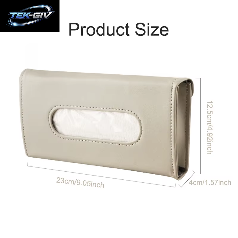 Neue PU Leder Tissue Box Auto Auto Lkw Sonnenblende Hängen Halter Auto Tissue Boxen Auto Innen Lagerung Dekoration Zubehör