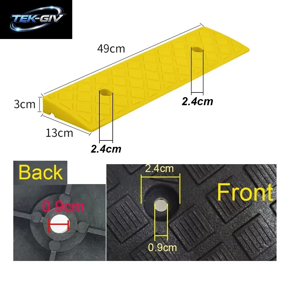Auto Rad Einfahrt Rampen Tragbare Reifen Bordstein Rampen Anti-Slip Schwelle Rampe Für Auto Anhänger Lkw Fahrrad Auto Zubehör Amagi