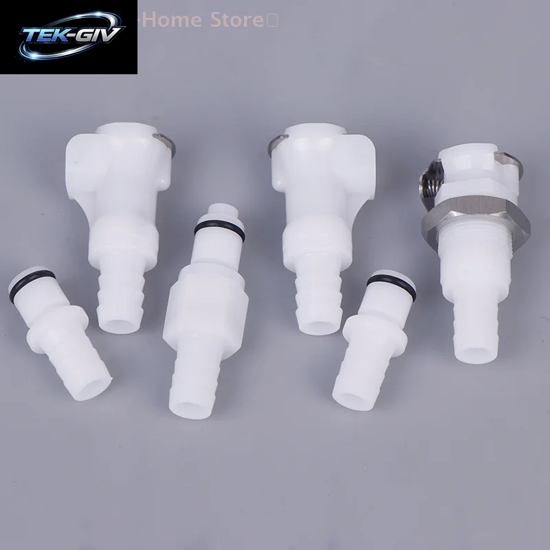 【M】3/8 POM Medical Panel Mount Female Quick Disconnect Coupling Hose Barb Air Water CPC Connectors