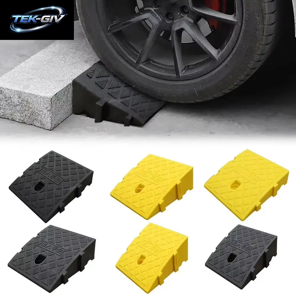 Auto Rad Einfahrt Rampen Tragbare Reifen Bordstein Rampen Anti-Slip Schwelle Rampe Für Auto Anhänger Lkw Fahrrad Auto Zubehör Amagi