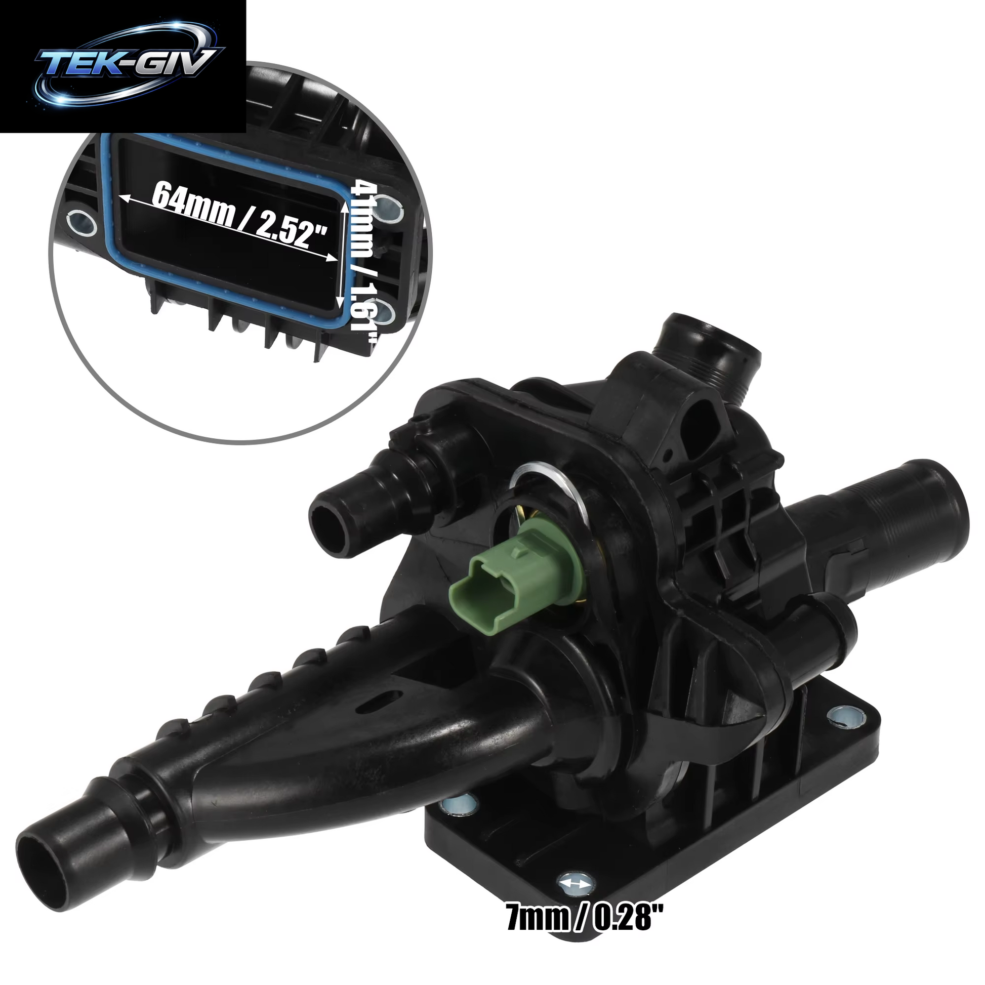 X Autohaux Auto Engines Thermostatgehäuse 9684588980 1336AX Für Peugeot 207 208 308 508 2008 3008 4008 Auto Ersatzzubehör