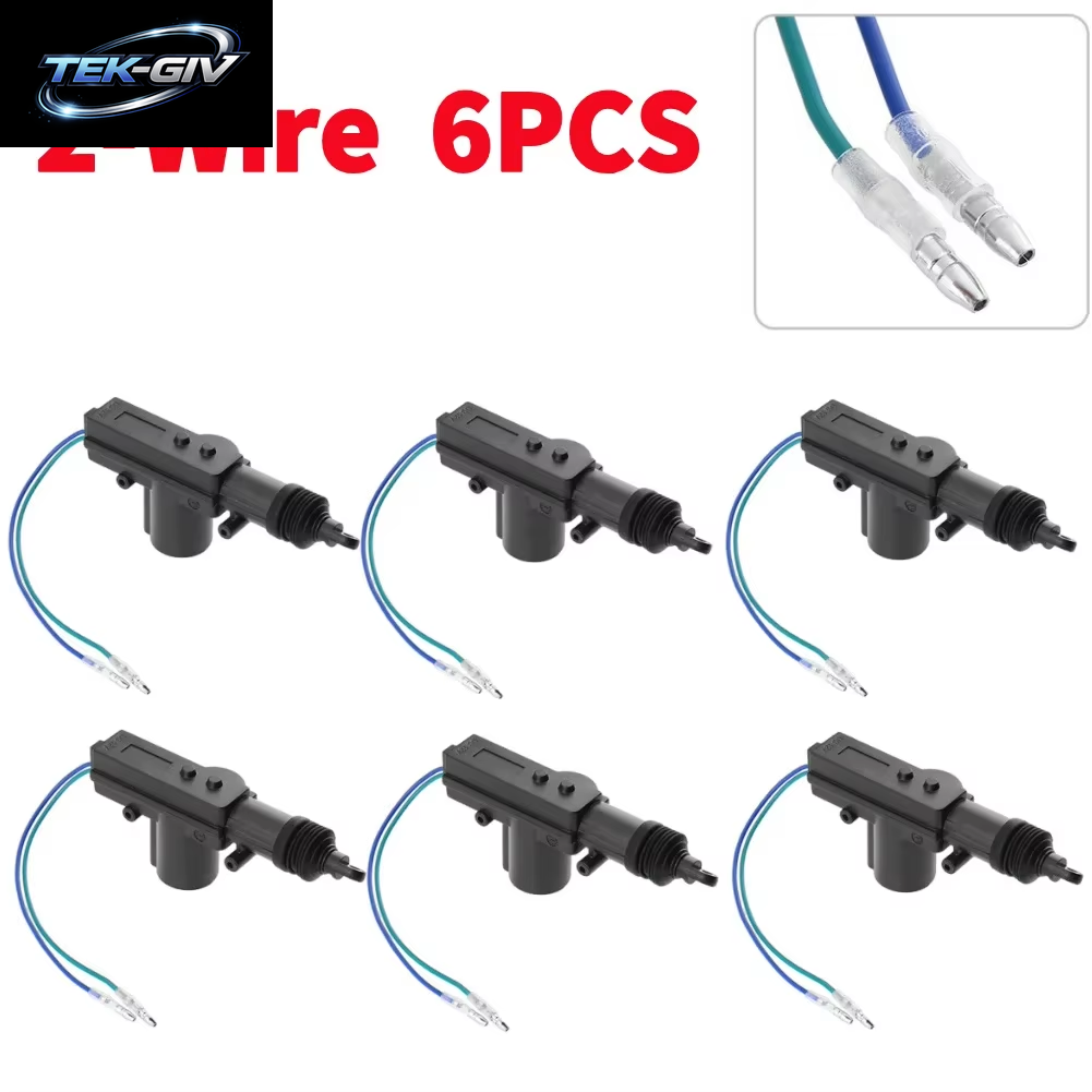 1-10PCS 2/5 Draht Universal Auto Elektrische Antrieb Fernbedienung Zentrale Türschloss 12V Heavy-Duty Locking System Einzigen Pistole Typ Kit