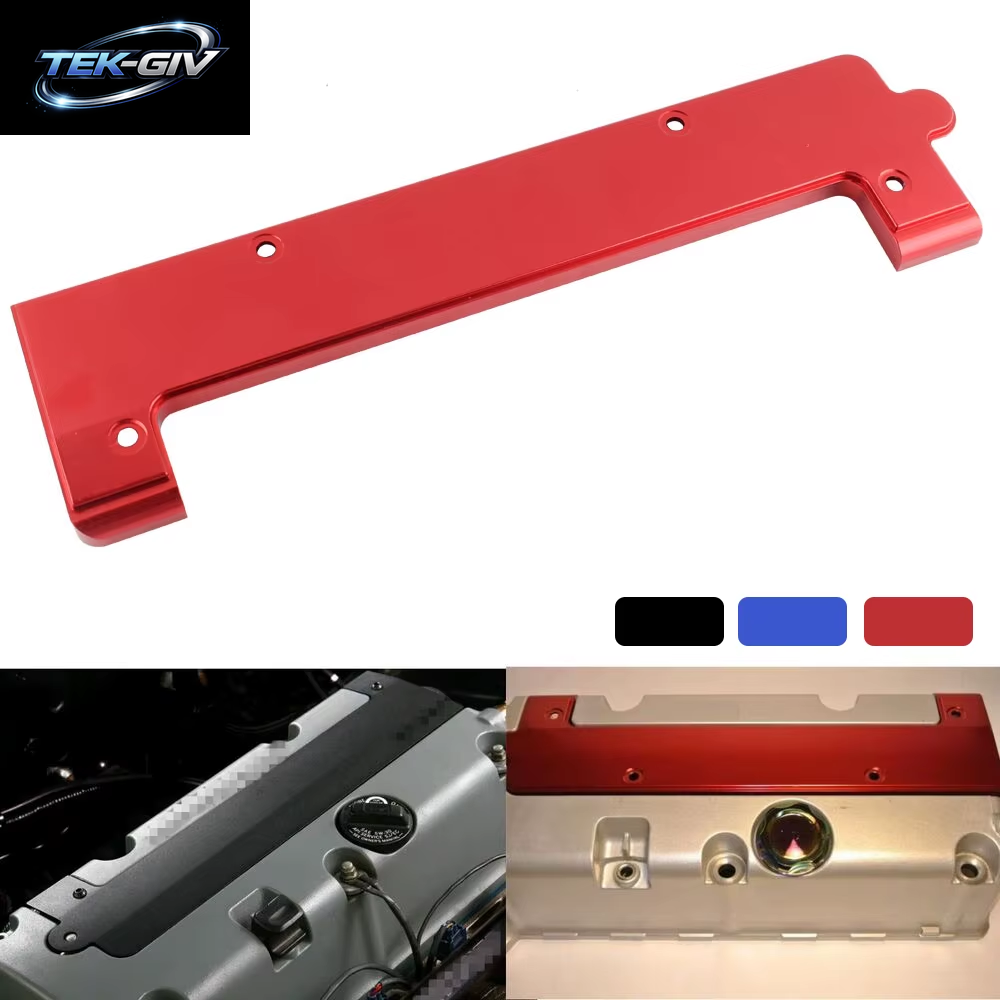 Racing Auto Aluminium Spule Pack Zündkerze Abdeckung Für Honda DOHC VTEC K20 K24 K Serie Schwarz Rot Blau