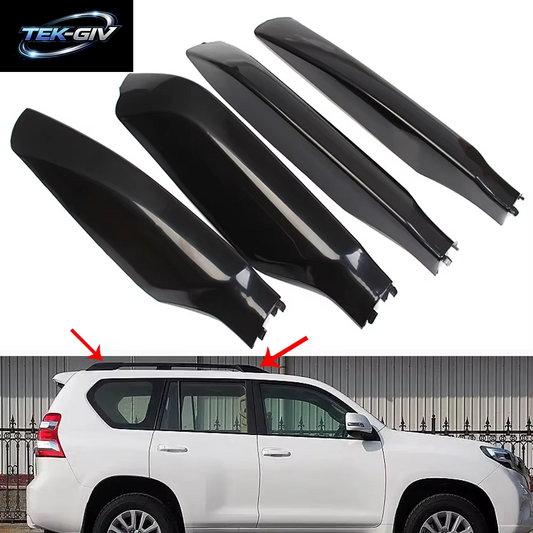 4 Teile/Satz Dachträger Schiene End Abdeckung Shell Ersetzen Für Toyota Land Cruiser Prado 150 FJ150 2010-2015 2016 2017 2018 Auto Zubehör