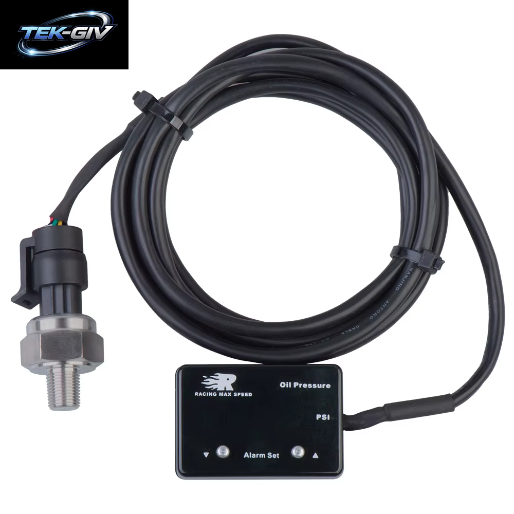 Universelles Elektronisches Öldruck Manometer Mit Npt Sensor Hochdruck Alarm Rot Anzeige Digital 0-232Psi (0-16Bar)