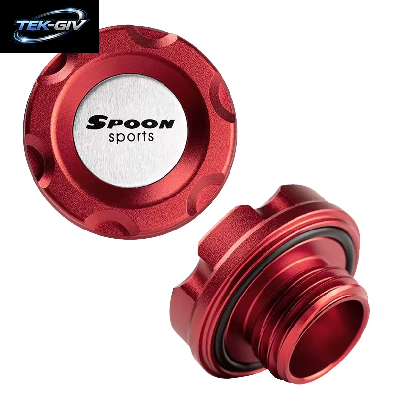 4Pc JDM Stil Kappe Tankdeckel Aluminium Löffel Öl Kappe Auto Modifizierte Gas Tank Kappe Auto Zubehör Kraftstoff Gas Tank Kappe Für H Civic