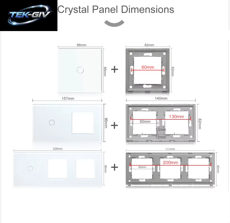 BSEED Wifi Touch Schalter Wand Licht Schalter Mit EU Buchse USB Typ-C Stecker Tuya Smart Leben Alexa Yandex App Steuerung Glas Panel