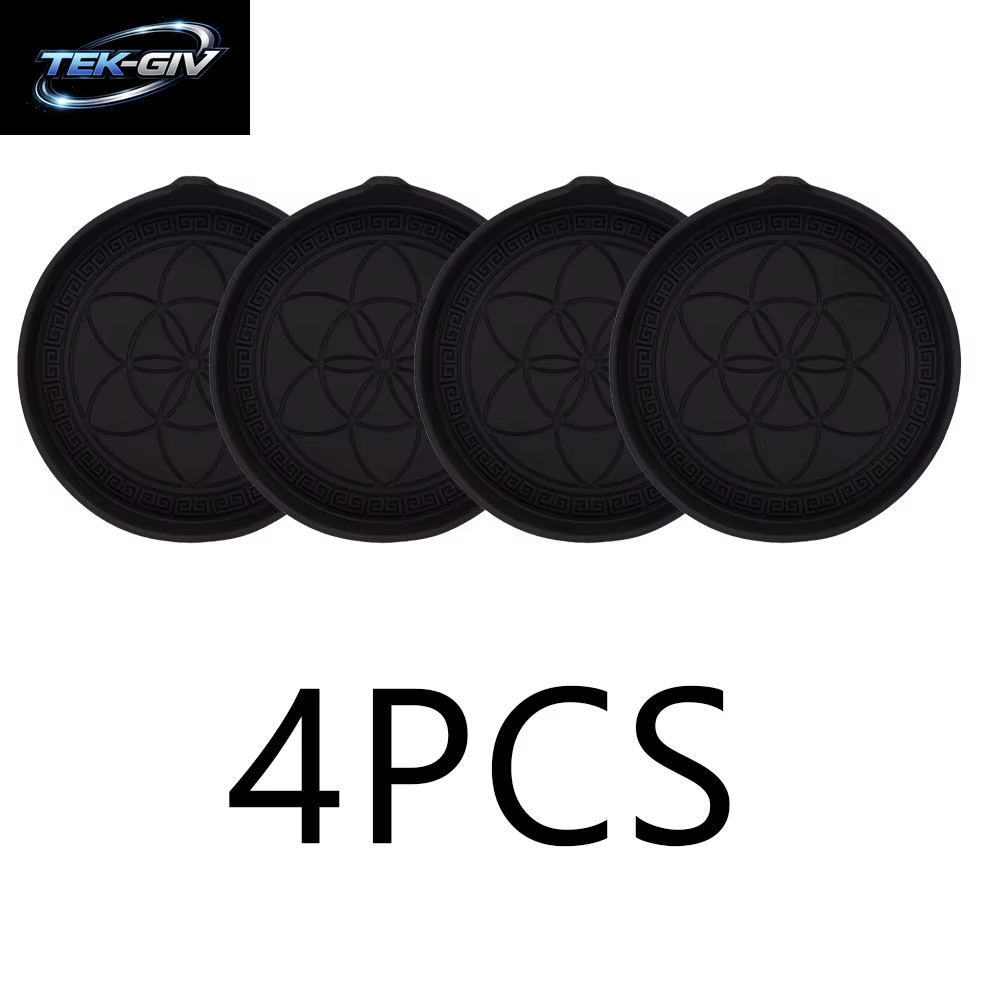 4PCS Auto Silikon Getränkehalter Untersetzer Einsatz Universal Rutschfeste Getränkehalter Autozubehör Innenraum Für Frauen Und Männer