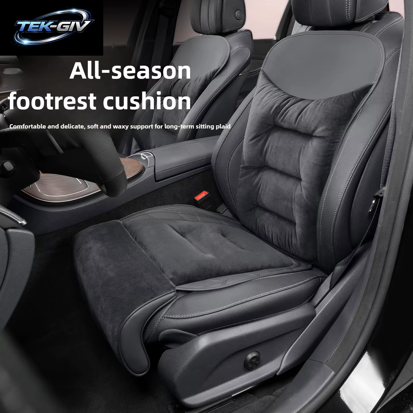 Neue Flanell Auto Sitz Bein Unterstützung Verlängerung Universal Auto Sitz Extender Bein Kissen Für Fahrer Memory Foam Sitz Polsterung Matte Abdeckung