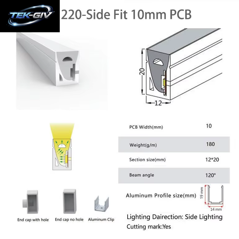 IP67 Wasserdichte Flexible LED Neon Silikon Licht Rohr Für WS2812B WS2811 WS2815 5050 COB RGB Licht Streifen Outdoor Dekoration
