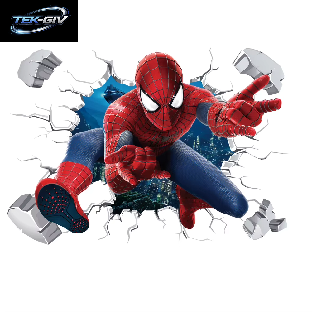 Spiderman Super Captain America Hulk Heroes Wandaufkleber Für Kinderzimmer, Zuhause, Schlafzimmer, Pvc-Dekor, Cartoon-Film, Wandaufkleber