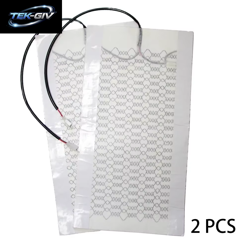 2 Stücke/4 Stücke 12 V Universal Auto Sitz Beheizte Heizung Heizung Carbon Faser Auto Sitz Wärme Pads Kissen Matte Winter Wärmer Sitzbezüge Set