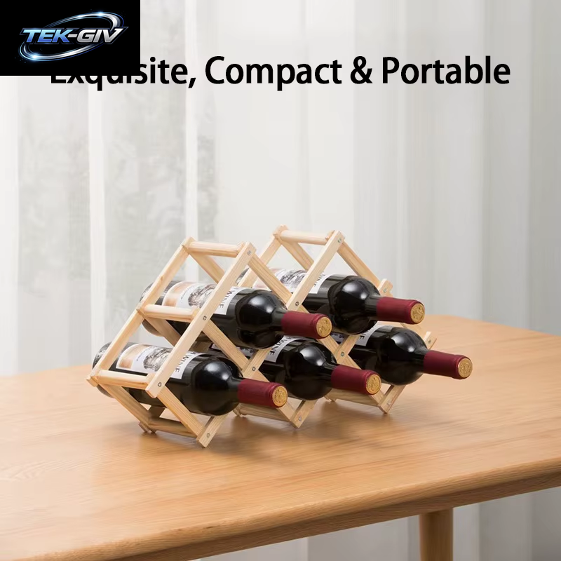 5/10 Flaschen Weinregal Weinflaschenregal – Weinhalter, Home Bar Küche Organizer Display Ständer Aufbewahrung JJZ001