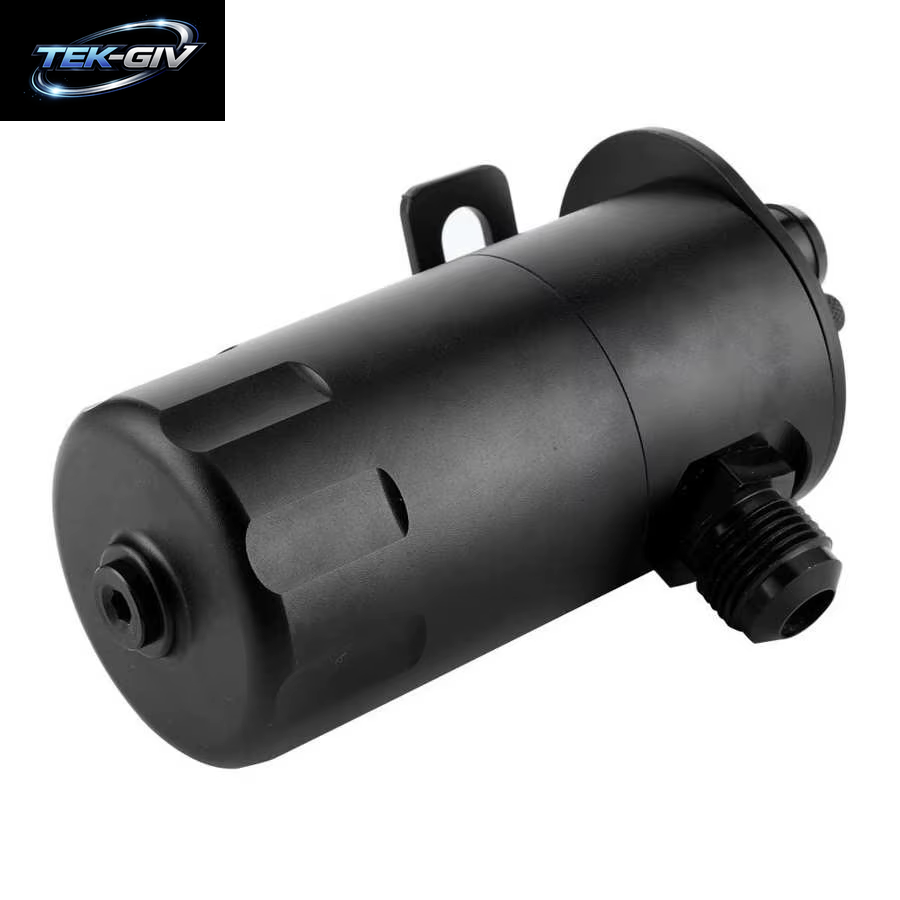 500ML Auto Öl Fangen Können Reservoir Tank Aluminium Legierung AN10 5/8In Port Universal Auto Zubehör Verblüfft Verschnaufpause Reservoir