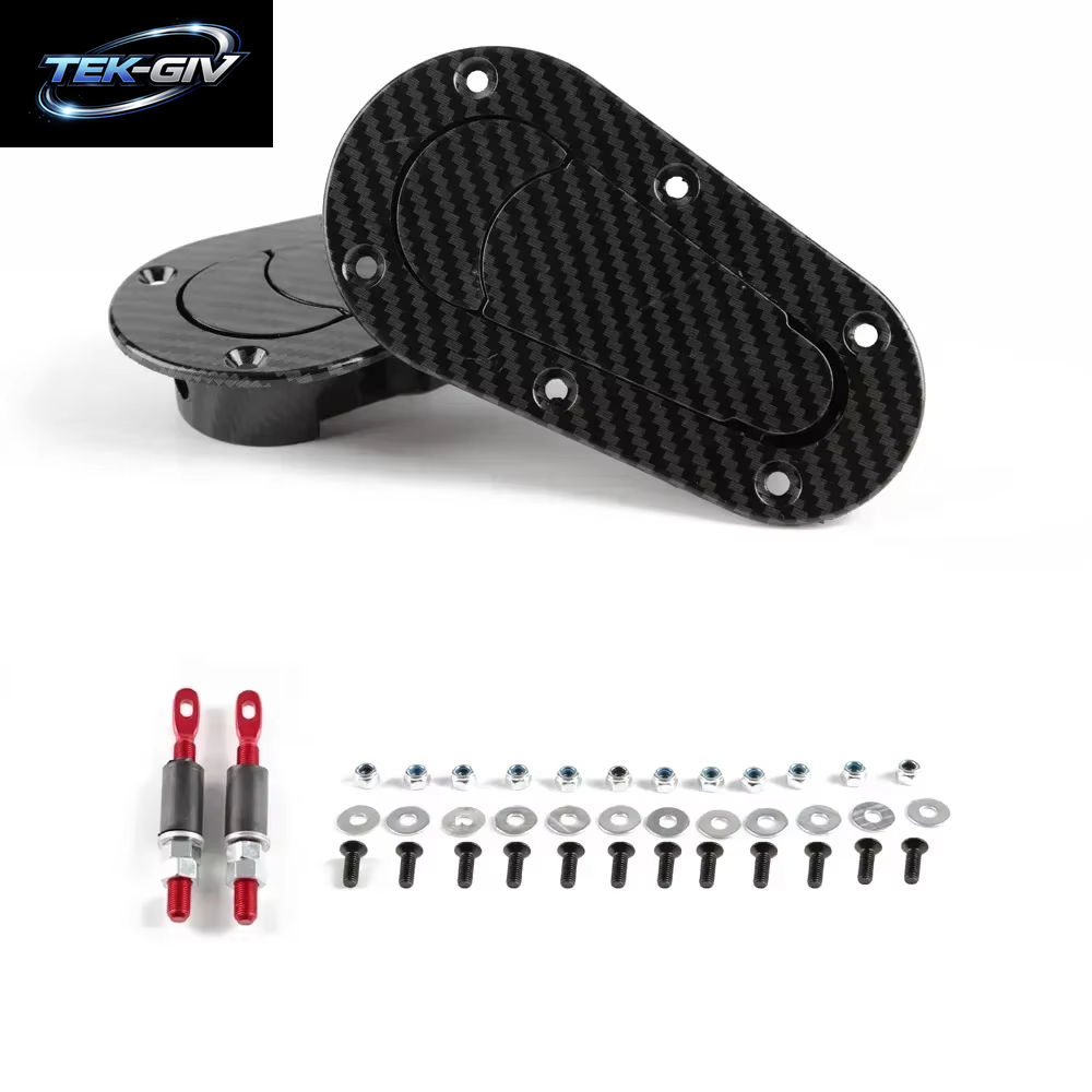 Universal Racing Car Unterputz Schnellspanner Fronthaube Motorhaubenverriegelungsstift Mit / Ohne Schlüsselverriegelungssatz, Schwarz / Carbon