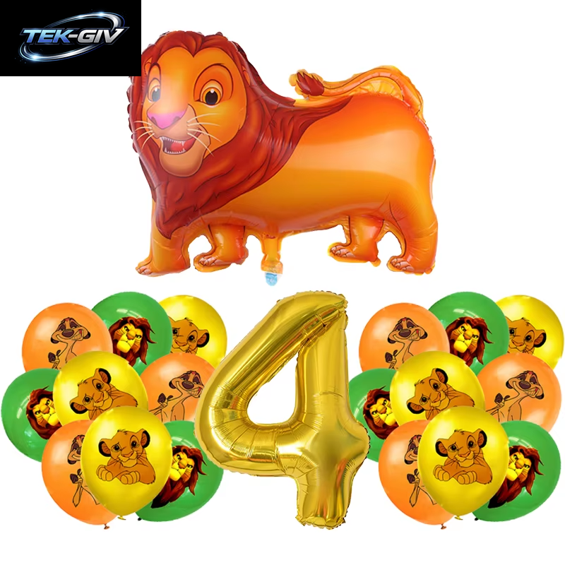 Disney Der König Der Löwen Geburtstag Party Dekoration Neue Teller Tassen Servietten Tischdecke König Löwe Geburtstag Ballon Party Favor Ballon