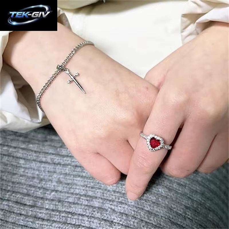 2 Stücke Schwerter Herz Anhänger Halsketten Für Frauen Männer Kühlen Punk Herz Passenden Halsketten Paar Freundschaft Mode Schmuck Geschenk