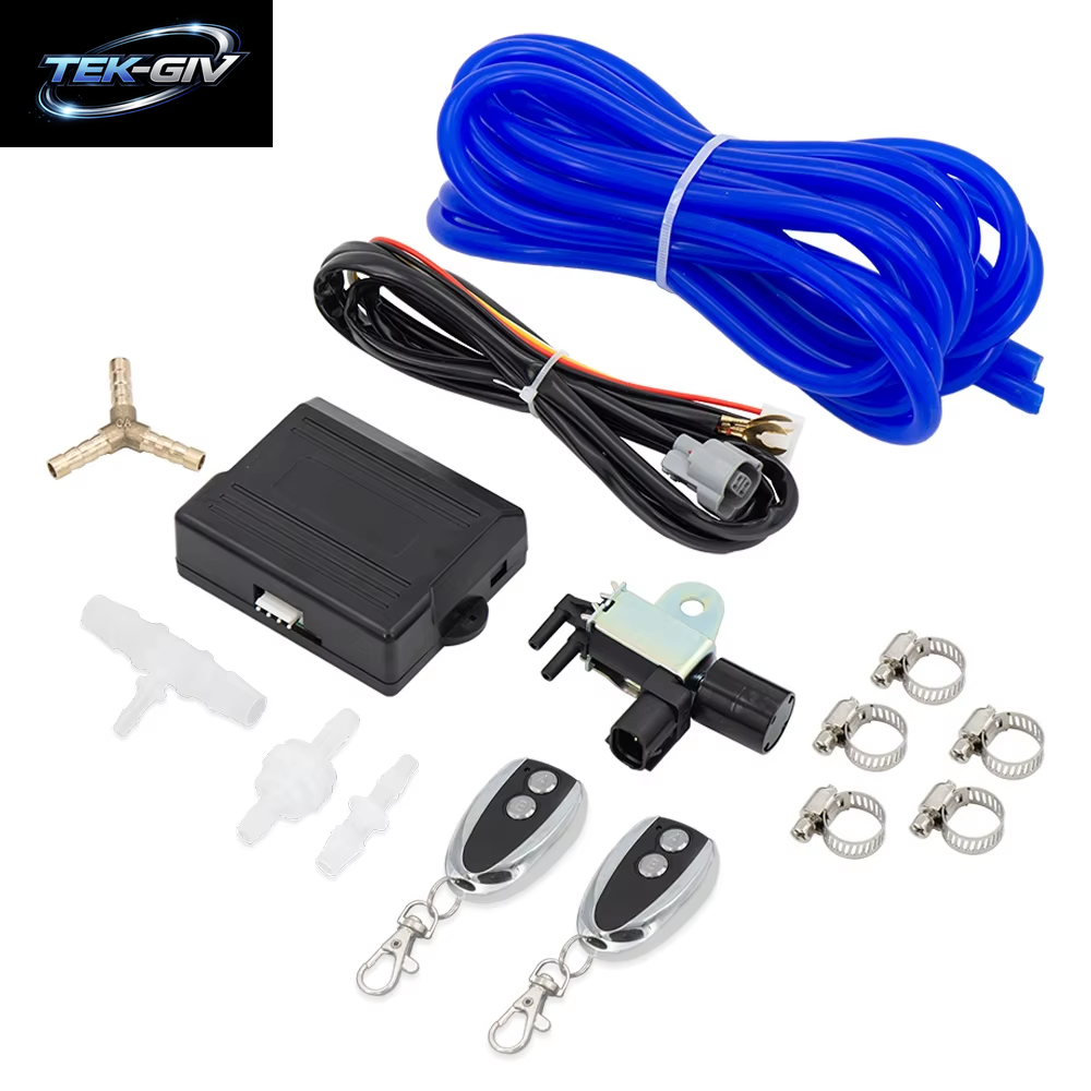 2"/2,5"/2,75"/3'' Zoll Auspuff Schalldämpfer Mit Dump Vakuum Ventil Edelstahl Auspuff Ausschnitt Fernbedienung Set Pumpe Controller