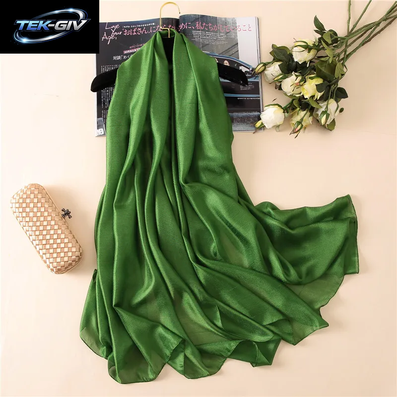 2023 Luxus Marke Frauen Mode Schal Plain Solide Seide Leinen Schals Schals Sommer Dame Bandanas Pashmina Foulard Hijab 180*90 Cm