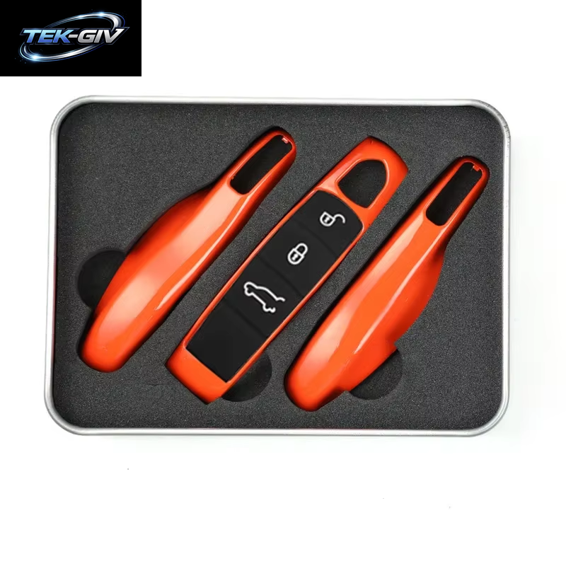 Auto Smart Remote Key Case Fob Abdeckungen Set Shell Für Porsche Panamera Spyder Carrera Macan Boxster Cayman Cayenne 911 970 981 991