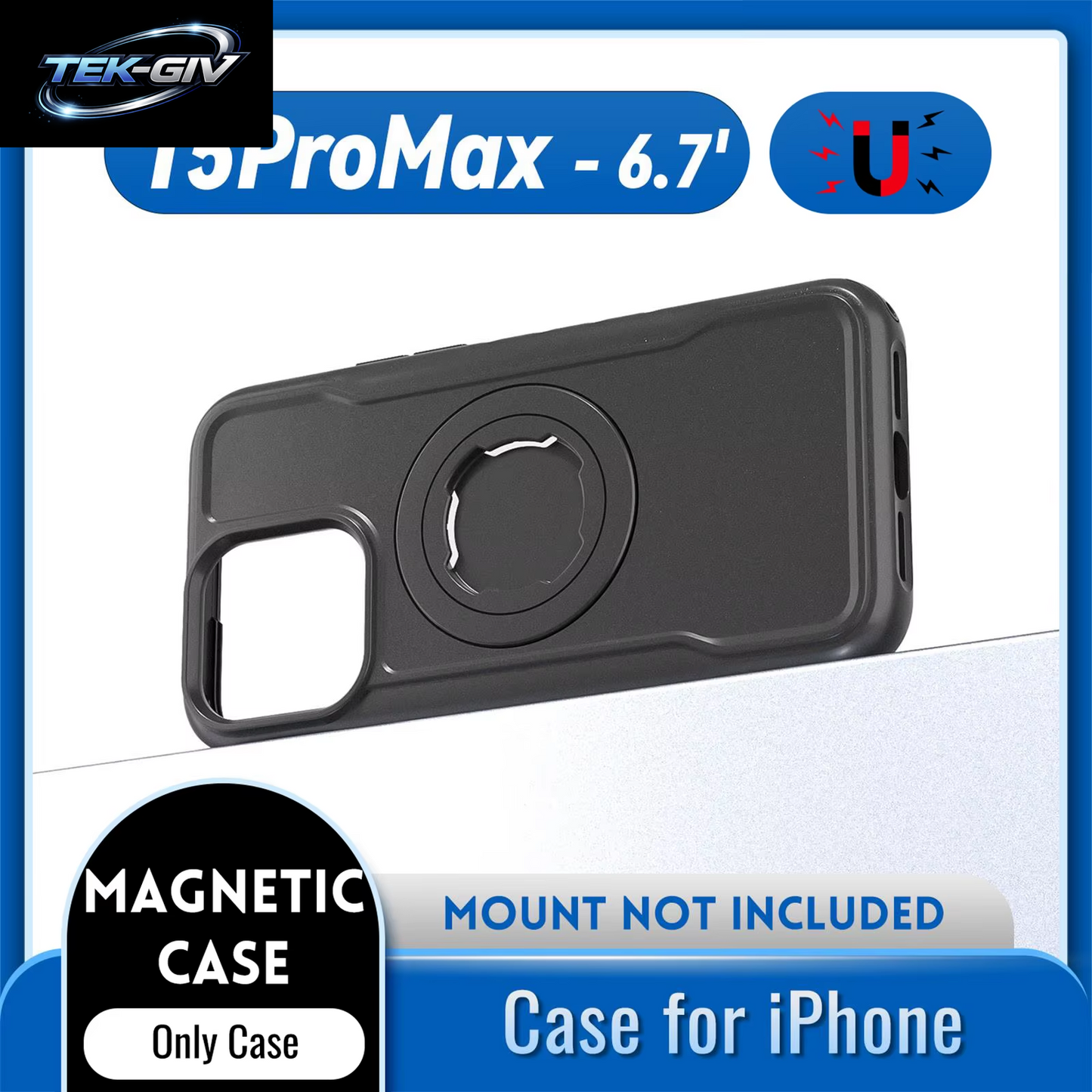 Magnetische, Stoßfeste Hülle Für Iphone 17, 16, 15, 14, Pro Max, Ladeabdeckung Mit Sperrdesign, Passend Für Quad-Stil-Motorräder/Fahrräder