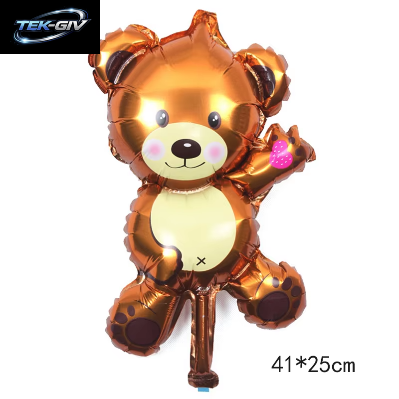 Cartoon Tier Kaninchen Hirsch Folienballon Kinder Geschenke Geburtstag Party Dschungel Tier Thema Dekoration Eichhörnchen Fuchs Bär Helium Globos
