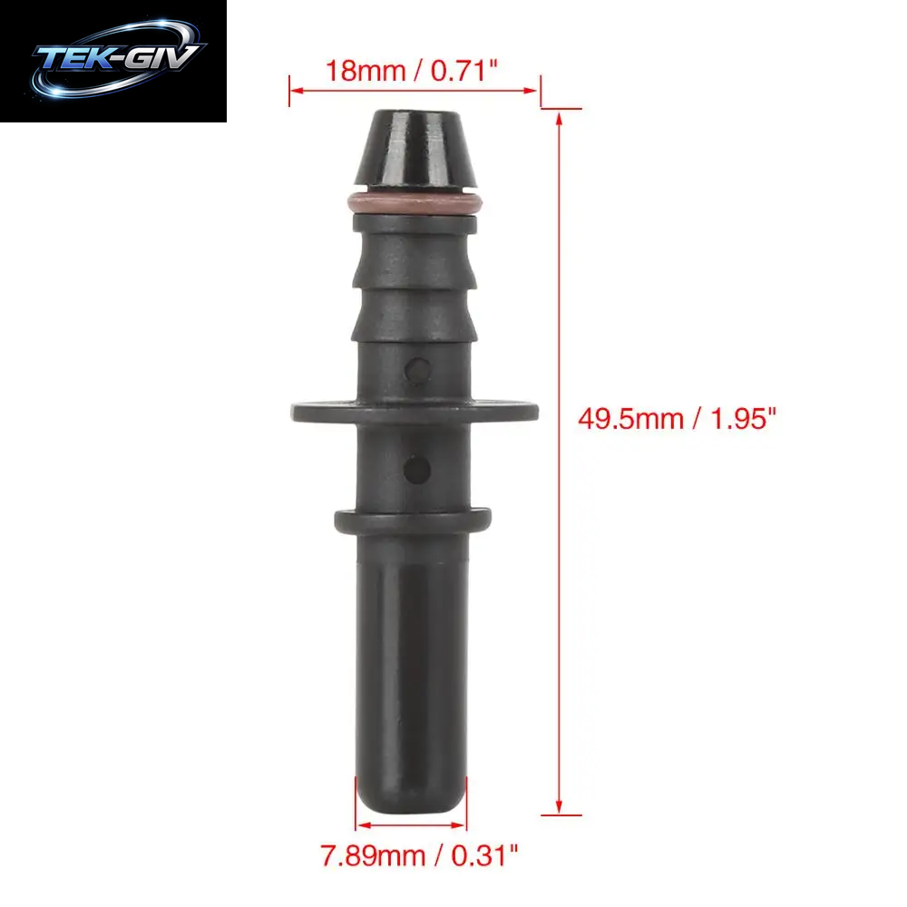 X Autohaux 7,89Mm ID6 ID8 Auto Kraftstoff Linie Schlauch Rohr Schnelle Release Männlichen Verbinden Sie Anschluss 8Mm 6Mm Gerade Schnellverschluss