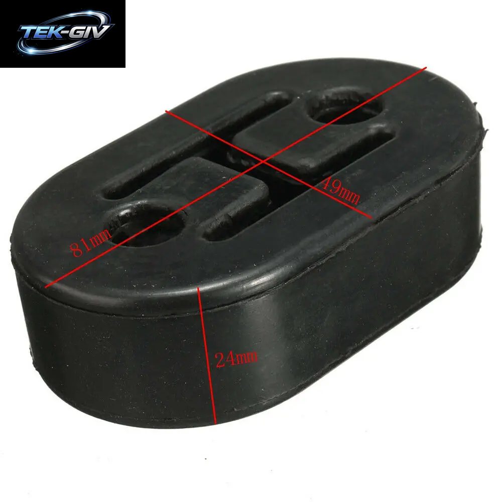 2 Stück Universal Auto Gummi Auspuff Endrohr Halterungen Aufhänger Schalldämpfer Isolator Buchse Unterstützung
