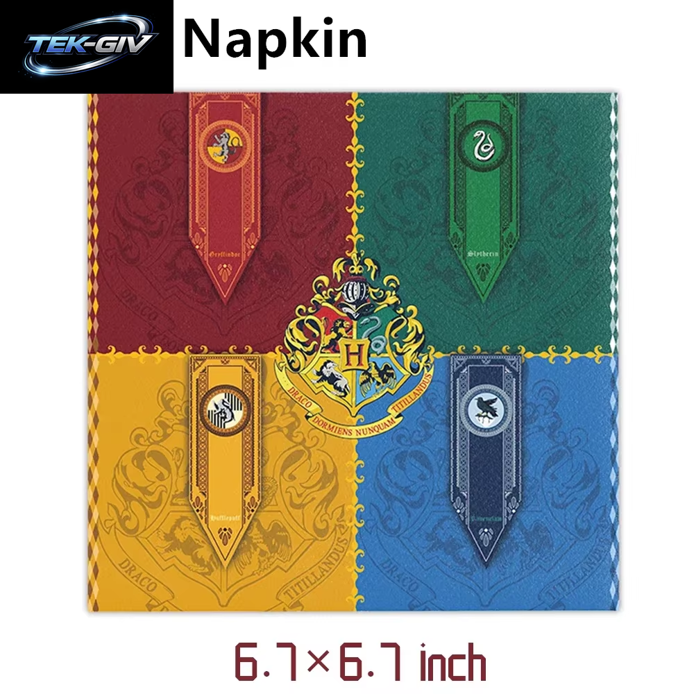 Harry Potter Ballon Hogwarts Hintergrund Eule Schule Happy Birthday Banner Party Dekoration Tortendekoration Einweg-Tischgeschirr