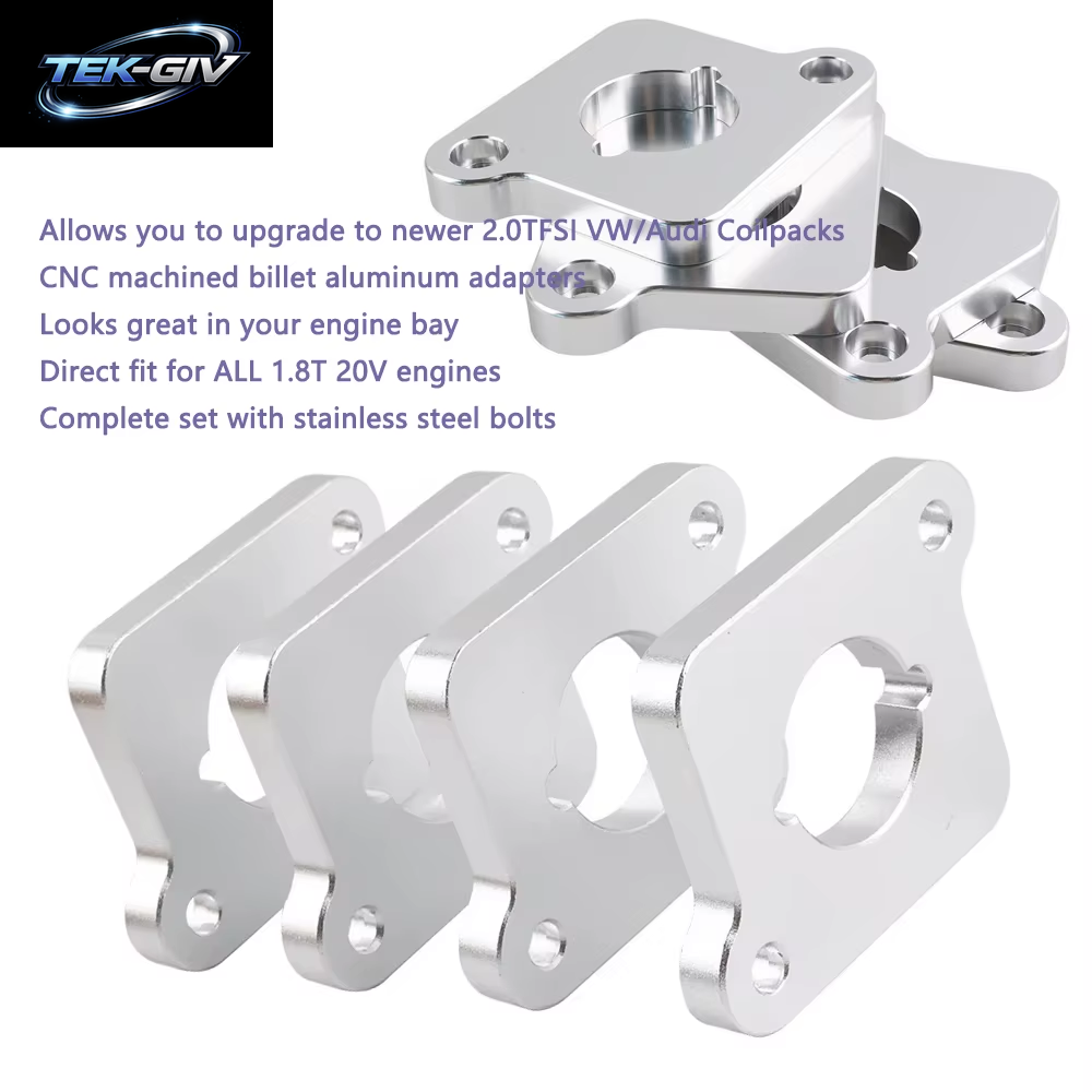 Premium Billet Coilpack Adapterplatten-Set | 20 V 1,8 T Auf 2,0 Tfsi-Konvertierung | Must-Have Für Vw/Audi Tuning-Enthusiasten