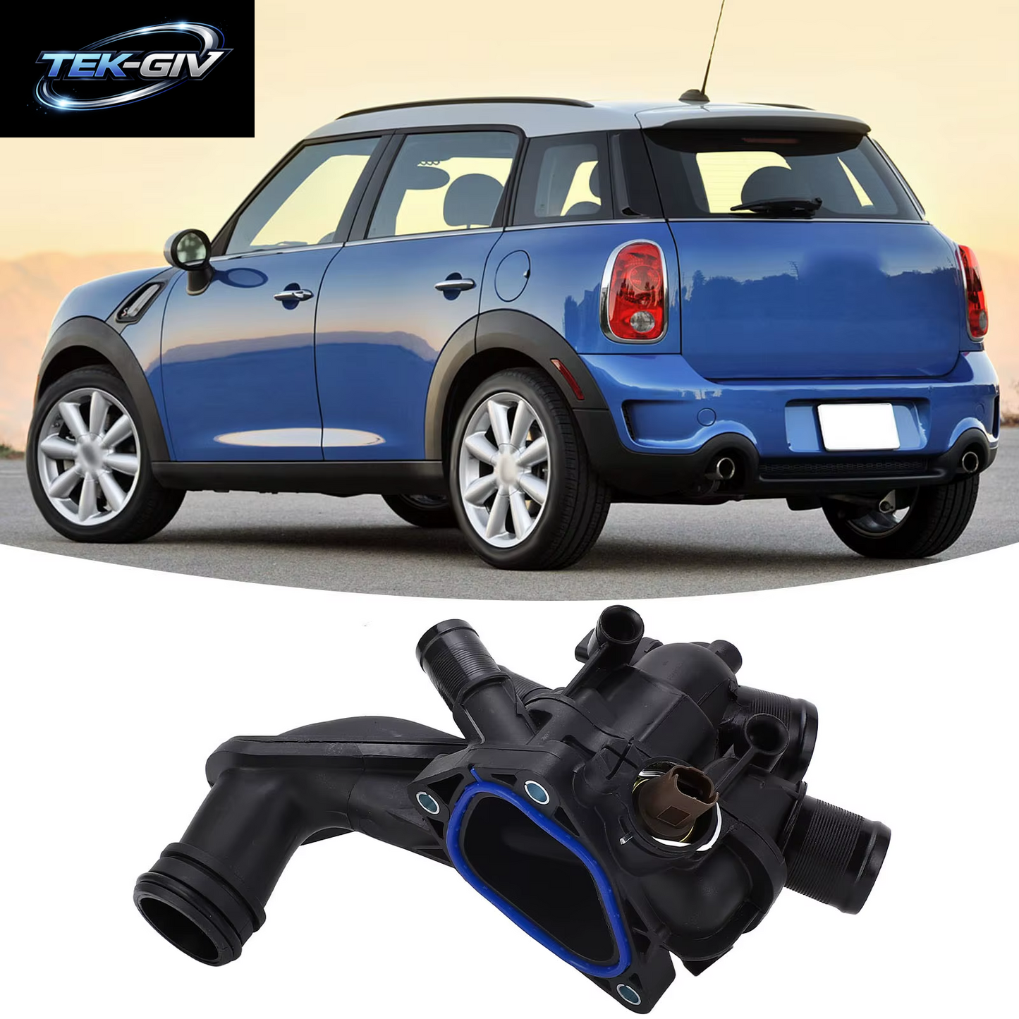 Auto Motor Kühlmittel Thermostat Gehäuse Baugruppe 11537534521 Für Peugeot 207 308 3008 5008 Für Mini Cooper Lands Mann 11-13 1336 Z6