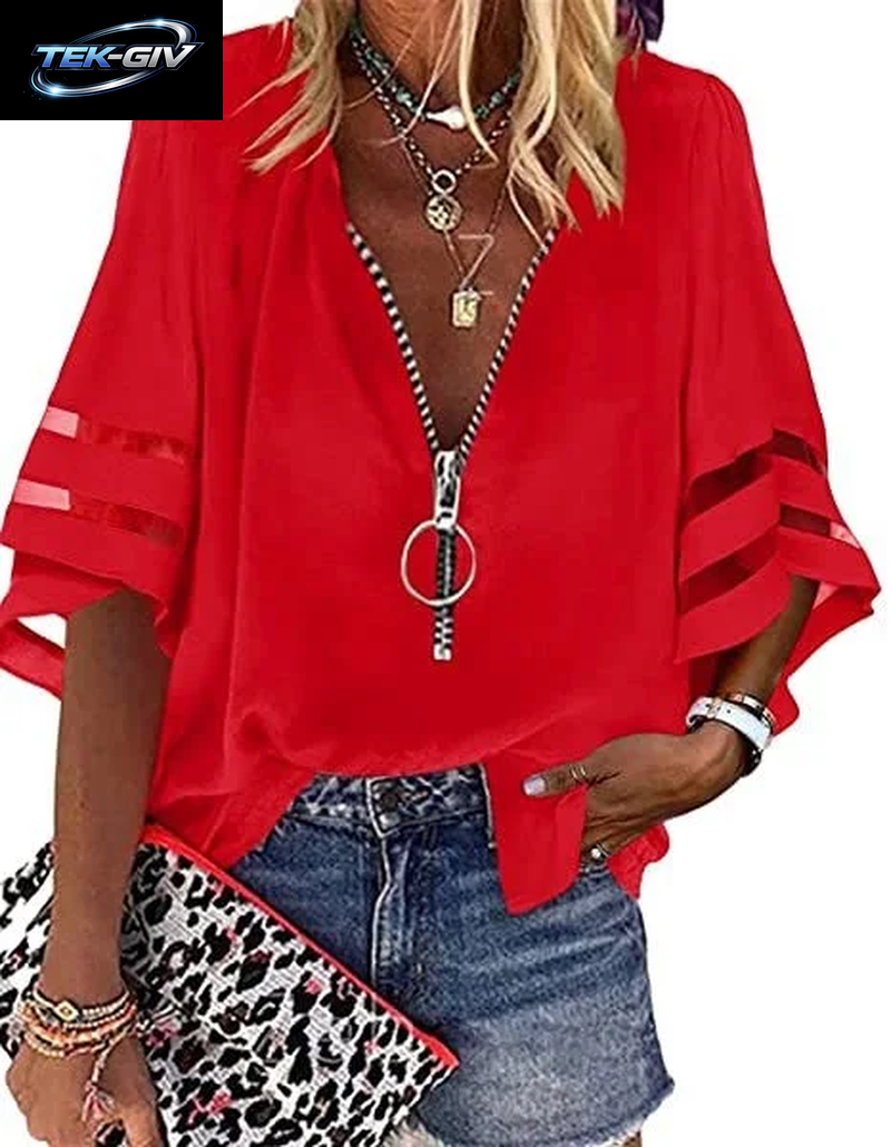 Sommer Frauen Print Tees Shirts Lose Vintage Zipper off Schulter Sexy Loch Bluse Top Lose 2024 Casual Kurzarm Tops