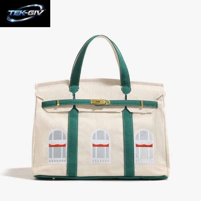 Meistverkaufte Canvas-Haustasche Platin Mode Vielseitige Trendige Premium Schulter-Crossbody-Handtasche