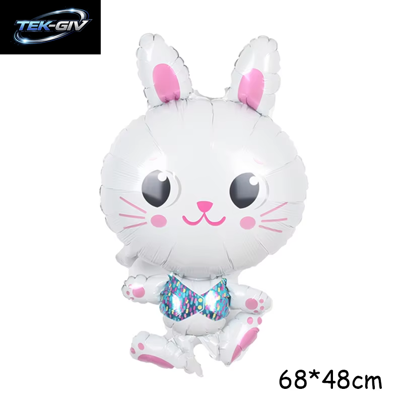 Cartoon Tier Kaninchen Hirsch Folienballon Kinder Geschenke Geburtstag Party Dschungel Tier Thema Dekoration Eichhörnchen Fuchs Bär Helium Globos