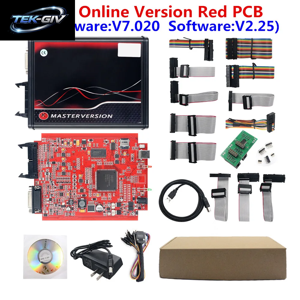 2025 Kess Ksuite V2 5.017 K TAG 7.020 2.25 4 LED Master Green PCB Board Unlimited Online KESS Car Truck ECU Programmer Tool