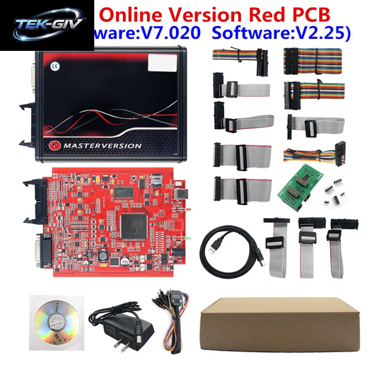 2025 Kess Ksuite V2 5.017 K TAG 7.020 2.25 4 LED Master Green PCB Board Unlimited Online KESS Car Truck ECU Programmer Tool
