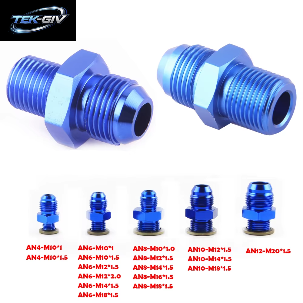 Broyear Hochwertiger An6-Stecker M12 M14 M16 M18 P1,5 M12 * 1,5 M12 X 1,5 Bis -6An An6 Und 6-Stecker-Adapter