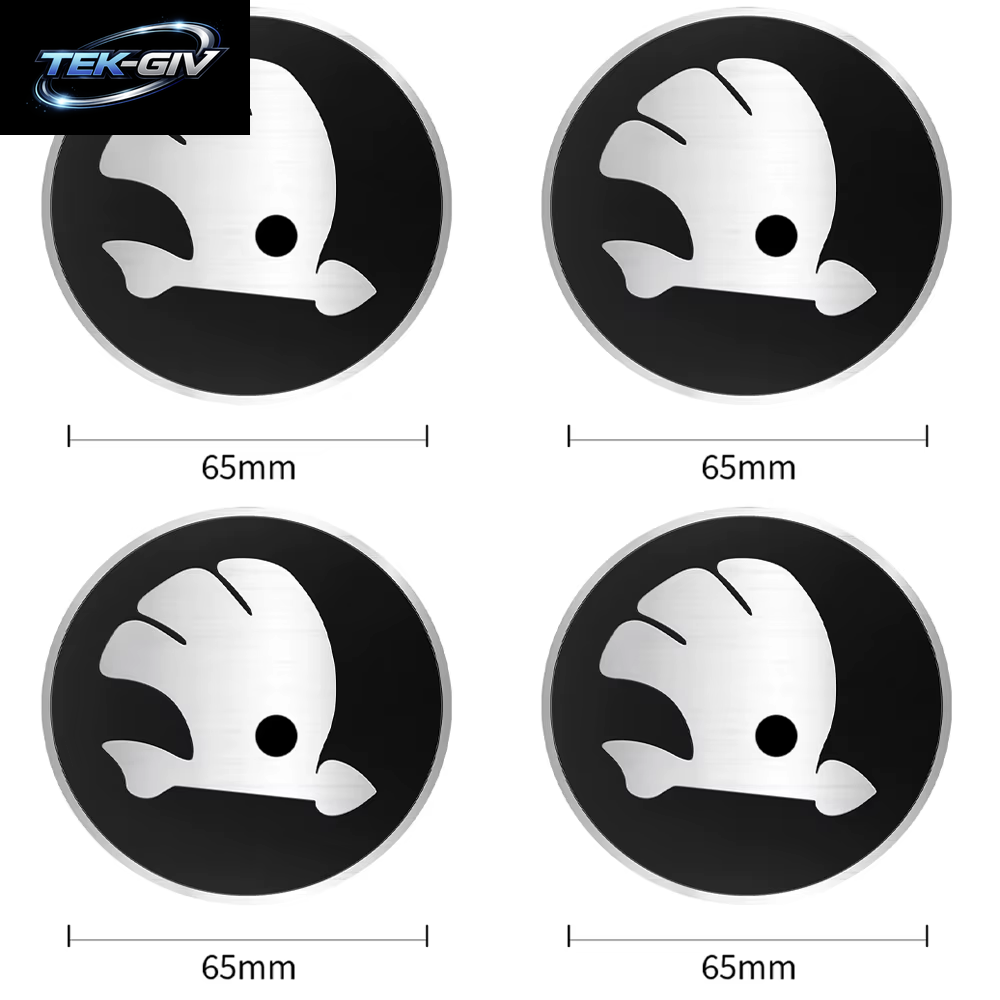 56/60/65/68 MM Auto Rad Center Hub Caps Aufkleber Reifen Felge Abdeckungen Für Skoda S Logo Octavia Fabia 2 Superb 2 Kamiq VRS VII Kodiaq
